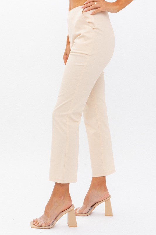 High Waist Crop Pants