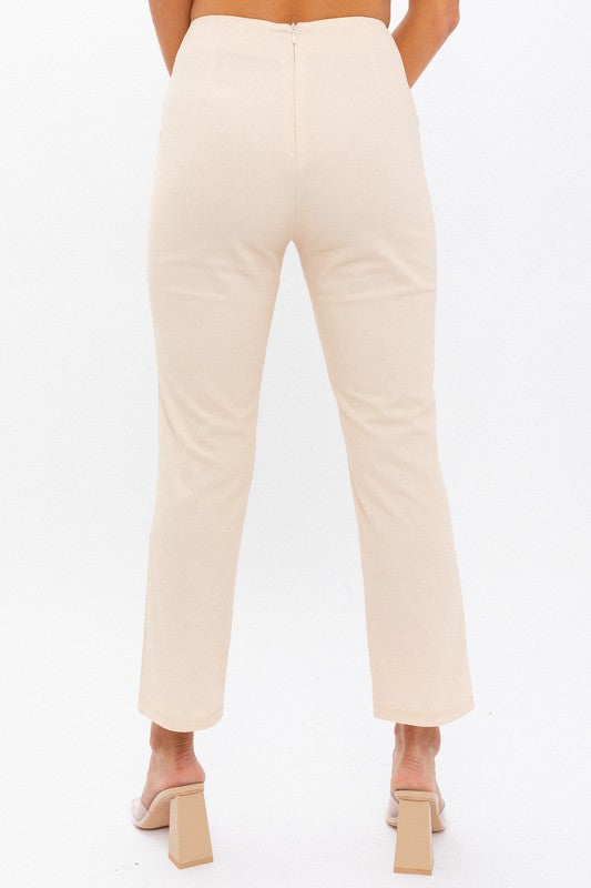 High Waist Crop Pants