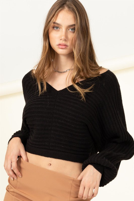 Tie Back Sweater Top