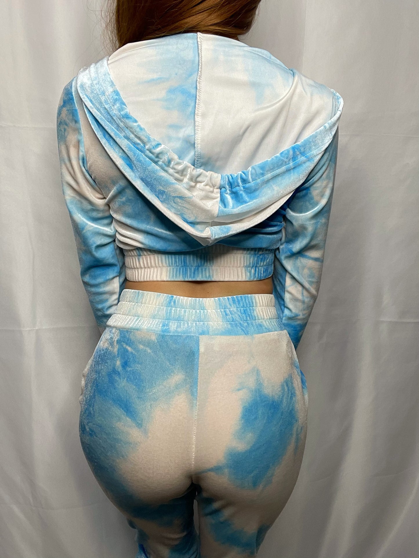 Brittani Tie Dye Track Set (Aqua)